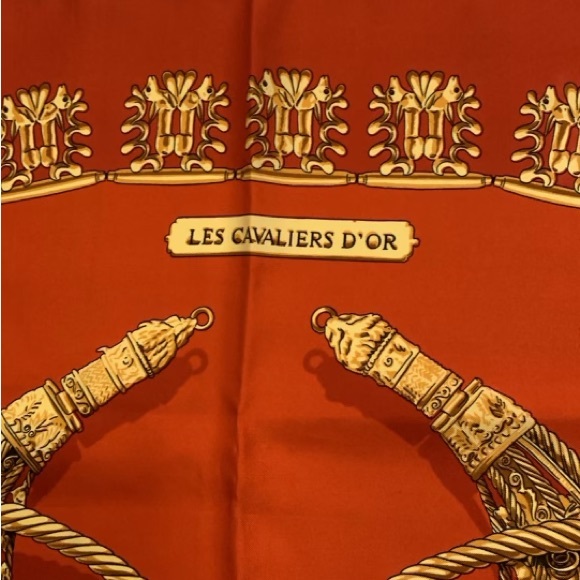 Hermes Les Cavaliers D’or Silk Scarf - Picture 8 of 8
